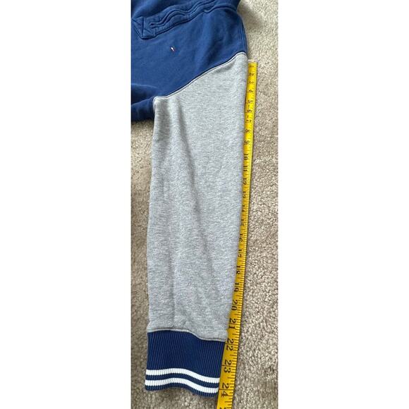 Tommy Hilfiger Athletics Mens 1/4 Zip Fleece Jacket Gray Pocket Pullover Small - Picture 6 of 8